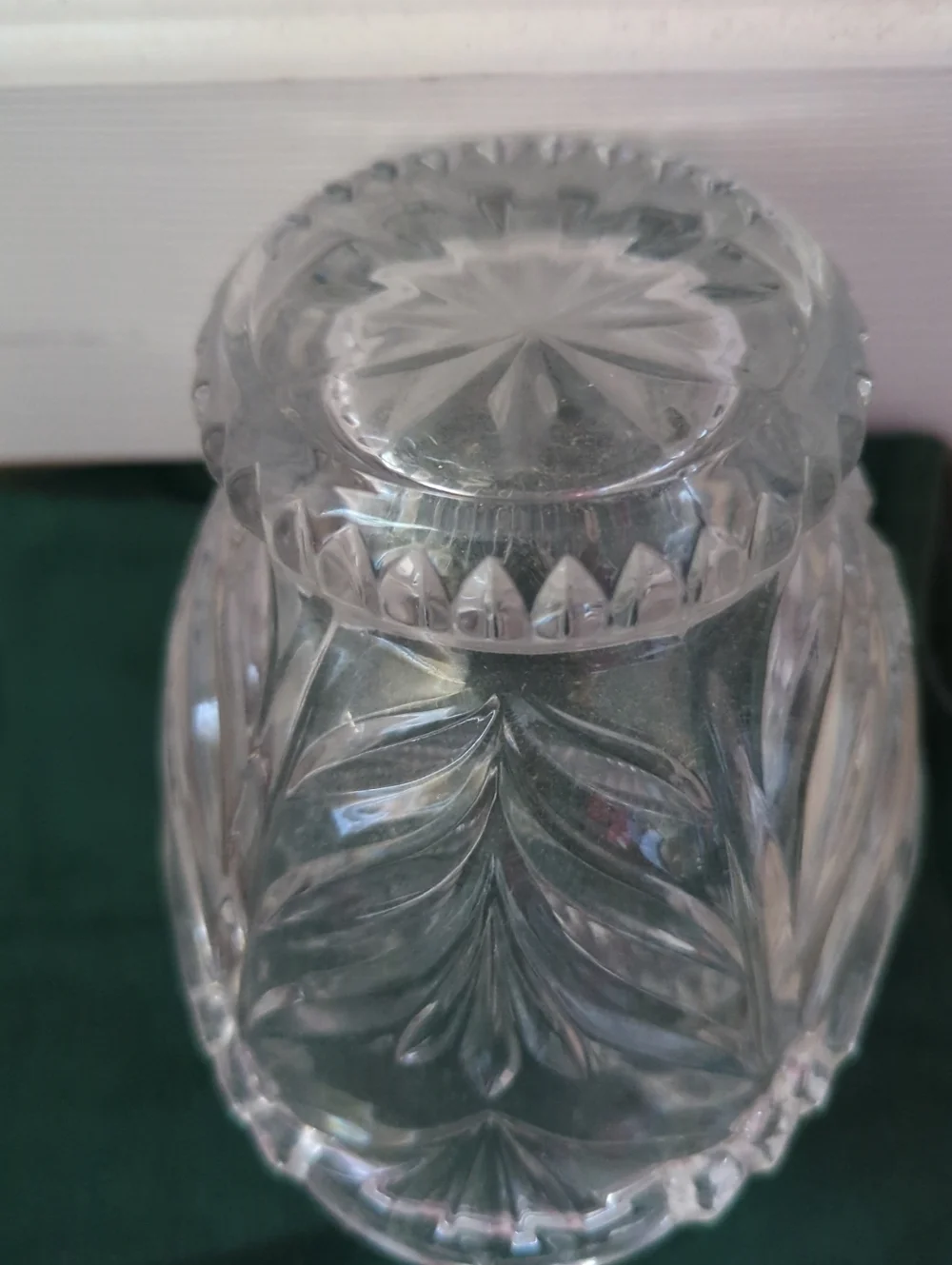 VTG 1980 Princess House Decorative 24% Lead Crystal Basket Germany Approx 7